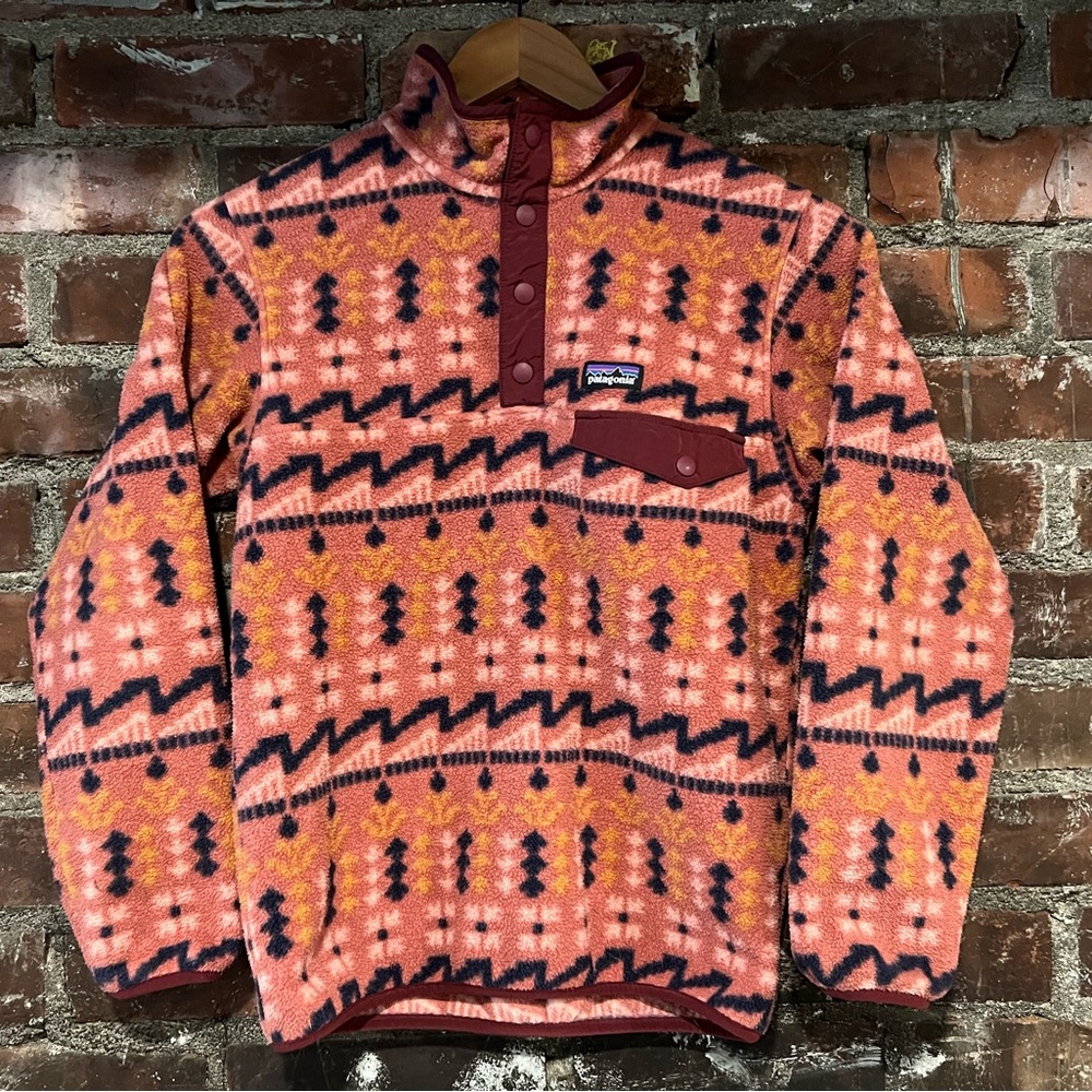 Girl’s Patagonia Patterned Fleece Pullover